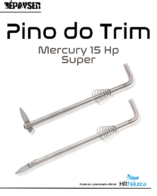 Pino Encosto Do Trim Mercury 15 Hp Super Com Mola