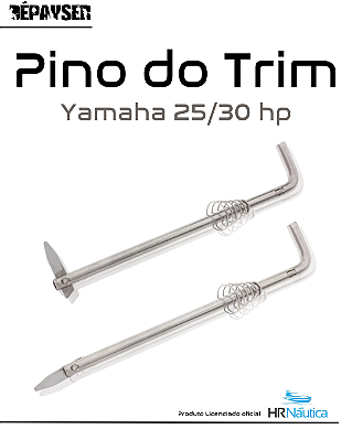 Pino Encosto Do Trim Yamaha 25 Hp 30 Hp Com Mola