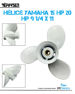 Helice Yamaha 15 Hp 20 Hp 9 1/4 X 11 Motor Popa - Passo 11