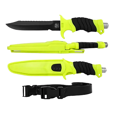 Faca De Mergulho Qs-212 Albatroz Fishing - Cabo Emborrachado