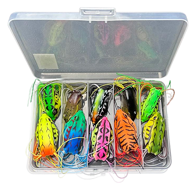 Kit 5 Iscas Frog Rã Anti Enrosco Traíra Tucunaré Dépayser