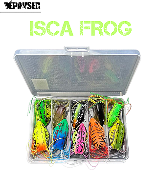 Cmik 5 Iscas Artificial Sapo Frog Rã Anti Enrosco Traíra Tucunaré Cor 5 Cores Sortidas