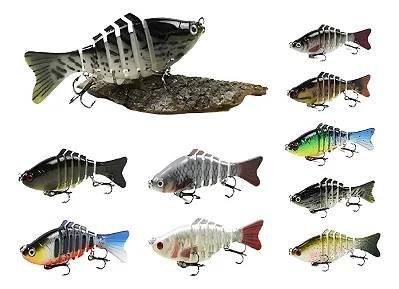 Isca Artificial Lambari Articulado P/ Tucunaré Dourado Traira 10cm Rio Sortidas