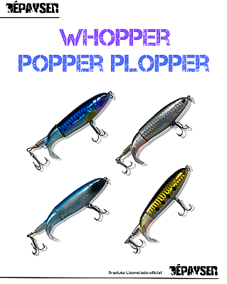 Isca Artificial Whopper Popper Plopper C/ Helice Sortidas