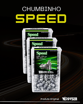 Kit 3 Chumbinho Speed 5.5mm Carabina 300 Unidade Perfura Top