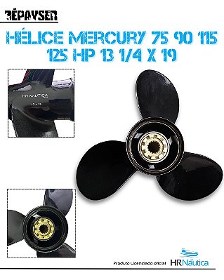Hélice Motor Mercury Marine 75 90 115 125 Hp 13 X 19 Padrão
