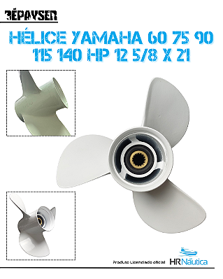 Hélice Yamaha 60 75 90 115 140 Hp - Velocidade - 12 5/8 X 21