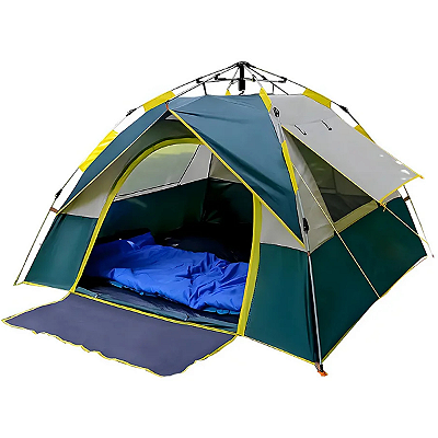 Barraca Automatica Af-20 2/3 Pessoas - Verde/branco/amarelo