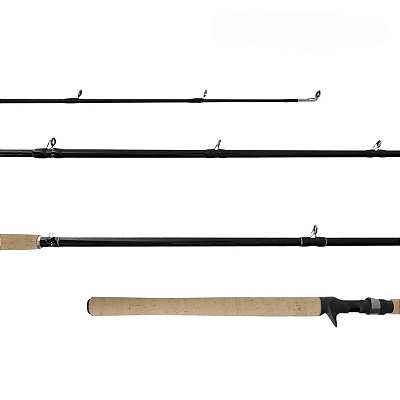 Vara de Pesca para Carretilha Infinity Black 2,44m 20-50lb 2 Partes - Lumis