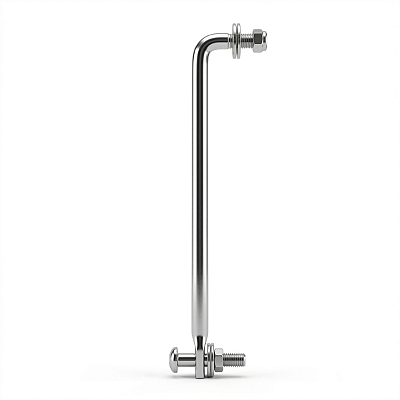 Haste De Direção Em Inox Para Motores De Popa 29cm Universal Prateado - Dépayser