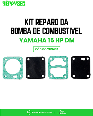 Kit Reparo Bomba de Combustível Yamaha 15 HP DM YH3463 HR Náutica