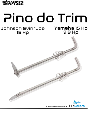 Pino de Encosto do Trim Yamaha 9.9 15Hp Johnson YH3172 JE3172 PNY 001 - HR Náutica