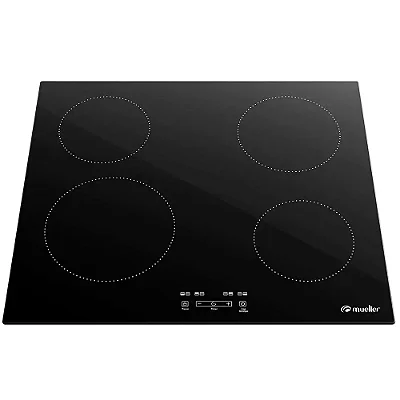 Cooktop Mueller 4 Bocas de Indução com Turbo MCI014BG1 220V