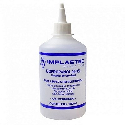 ALCOOL ISOPROPILICO 99,8% - FRASCO 250ML