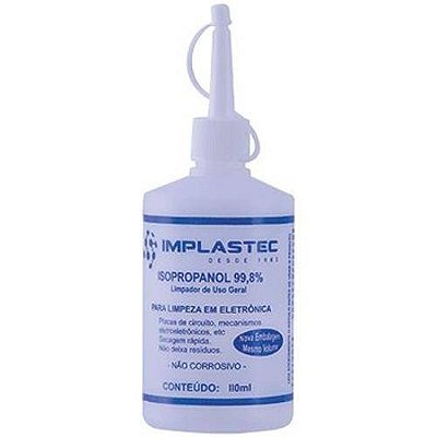 ALCOOL ISOPROPILICO 99,8% - FRASCO 110ML