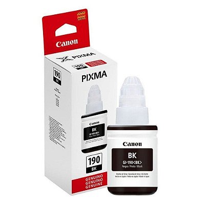 Cartucho Canon Gi-190bk Preto Para Impressora Fotográfica Canon Pixma