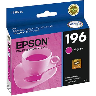 CARTUCHO T196320-BR MAGENTA DURABRITE ULTRA P/ XP-204 E XP-401 4 ml
