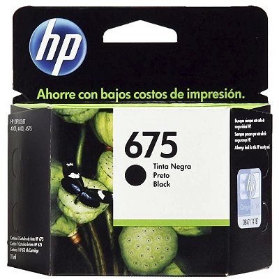 CARTUCHO HP 675 PRETO 11ML