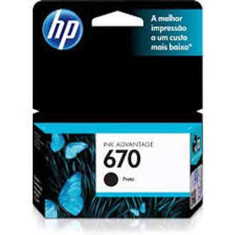 HP CZ113AB 670 CARTUCHO DE TINTA PRETO (7,5 ml)