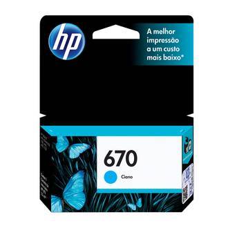 HP CZ114AB 670 CARTUCHO DE TINTA CIANO (3,5 ml)