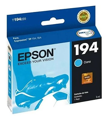 CARTUCHO DE TINTA T194220-BR CIANO 3 ml EPSON