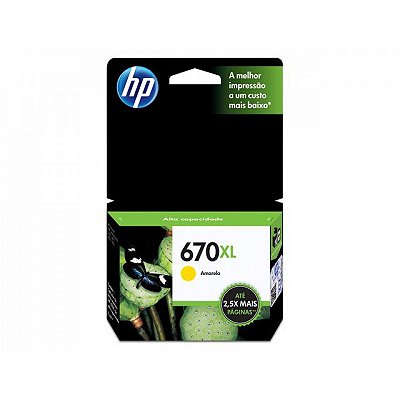 HP CZ120AB 670XL CARTUCHO DE TINTA AMARELO (9 ml)@