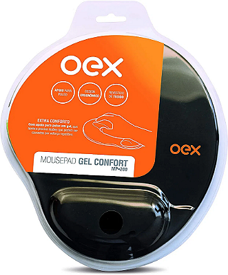MOUSE PAD GEL CONFORT MP200 PRETO 48.5100 OEX