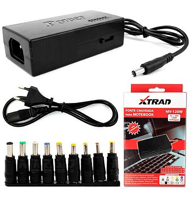 Fonte Para Notebook Universal Manual Chaveada (My-120W)
