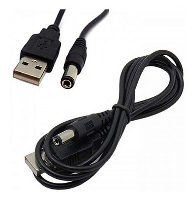 Cabo Força Usb P4 Pino 5.5mm 2.5mm Cftv Tv Box