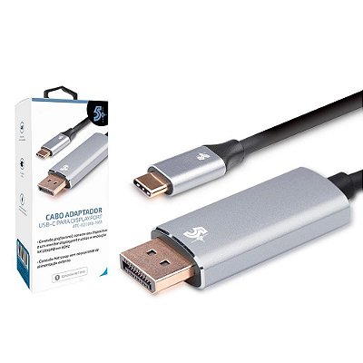 CABO ADAPTADOR USB C  P/ DISPLAYPORT MACHO 4K 60HZ  1.8 METROS