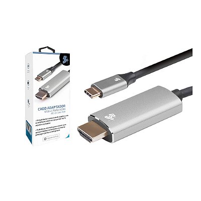 Cabo Adaptador Usb-c Para Hdmi 4k 60hz Espelha Celular Na Tv