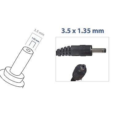 Fonte Carregador Notebook Philco Cce Hp Compaq CQ-27 PH-01 19V 2.1A 3,5*1,35mm