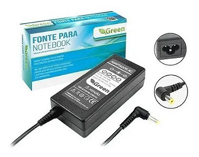 Fonte Para Notebook Acer 19V 4.74A Pino 5,5*1,7mm Green