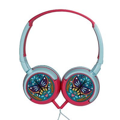 Fone de Ouvido Infantil Butterfly Tiffany Hp306- Oex