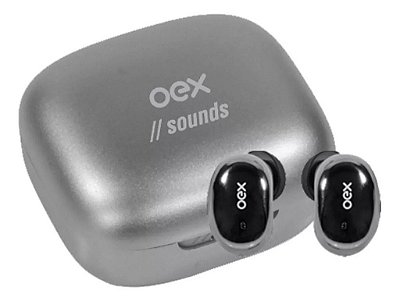 Fone De Ouvido Bluetooth Bud Prata Tws30 Oex