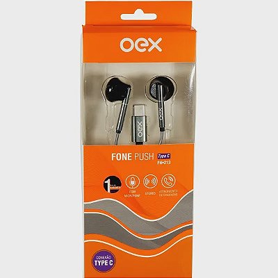 Fone De Ouvido Com Microfone Usb-C Oex Fn213