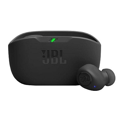 Fone de Ouvido JBL Wave Buds Bluetooth Resistente à Água Preto