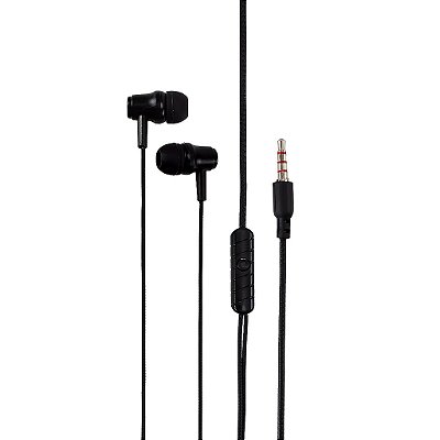 Fone De Ouvido Com Fio Epp-047 P Preto Maketech