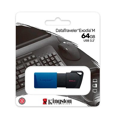 Pen Drive Kingston Datatraveler Exodia 64Gb Usb 32 Dtxm64Gb