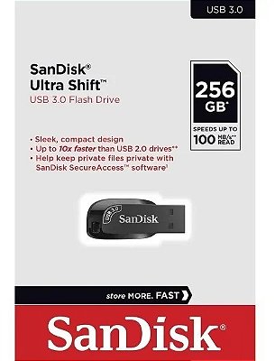 PEN DRIVE 256GB SANDISK ULTRA SHIFT USB 3,0  Z410