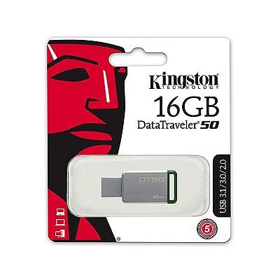 Pen Drive 16 Gb Datatraveler Dt50 Usb 3.1 Aoki0013 Kingston