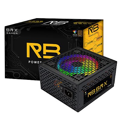 Fonte Atx 650w Rainbow Rgb Automatica 80 Plus Bronze Brx