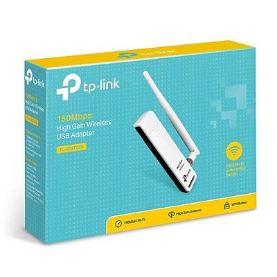 Adaptador Usb Wireless N 150 Mbps C/Ant Tl-Wn722N Tp-Link