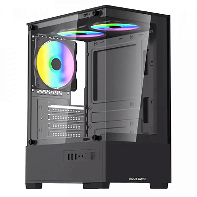 Gabinete Gamer Bg-055 Hit Pro 3x Fan Rgb Vidro Temperado