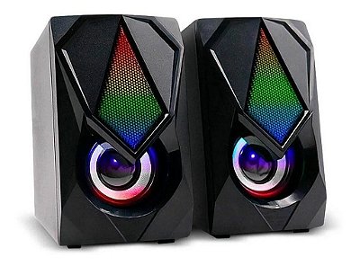 Caixa De Som 2.0 Gamer 12W Rms Rgb Sp951 Multilaser