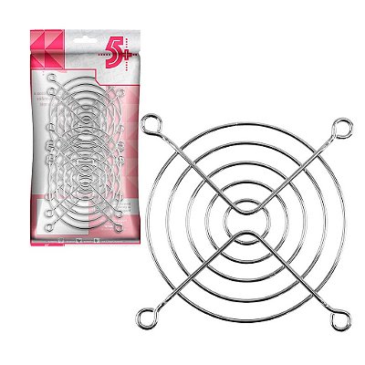 Proteção Grade Para Cooler Cromada 80*80mm Para Gabinete Uni