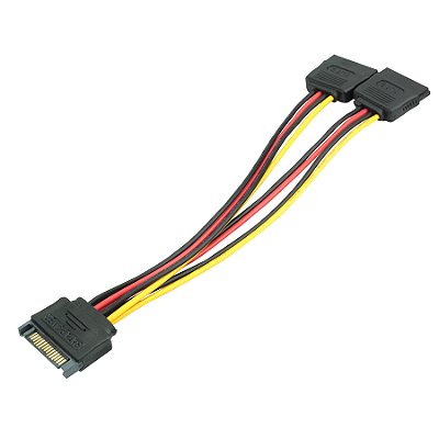 Cabo Força Sata Y Divisor Para Fonte Energia Duplo Hd Ssd