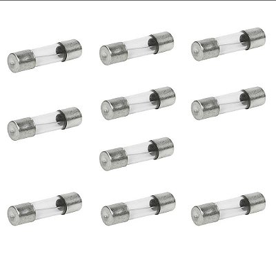 10 Fusivel Eletronico Para Filtro De Linha 250v Tomada 7amp