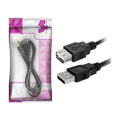 Cabo Extensor Usb 2.0 Usb A Macho Usb A Femea 2.0 1,80M