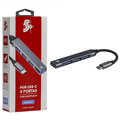 Adaptador Hub USB C Tipo C 4 Portas USB 3.0 2.0 Para Mac